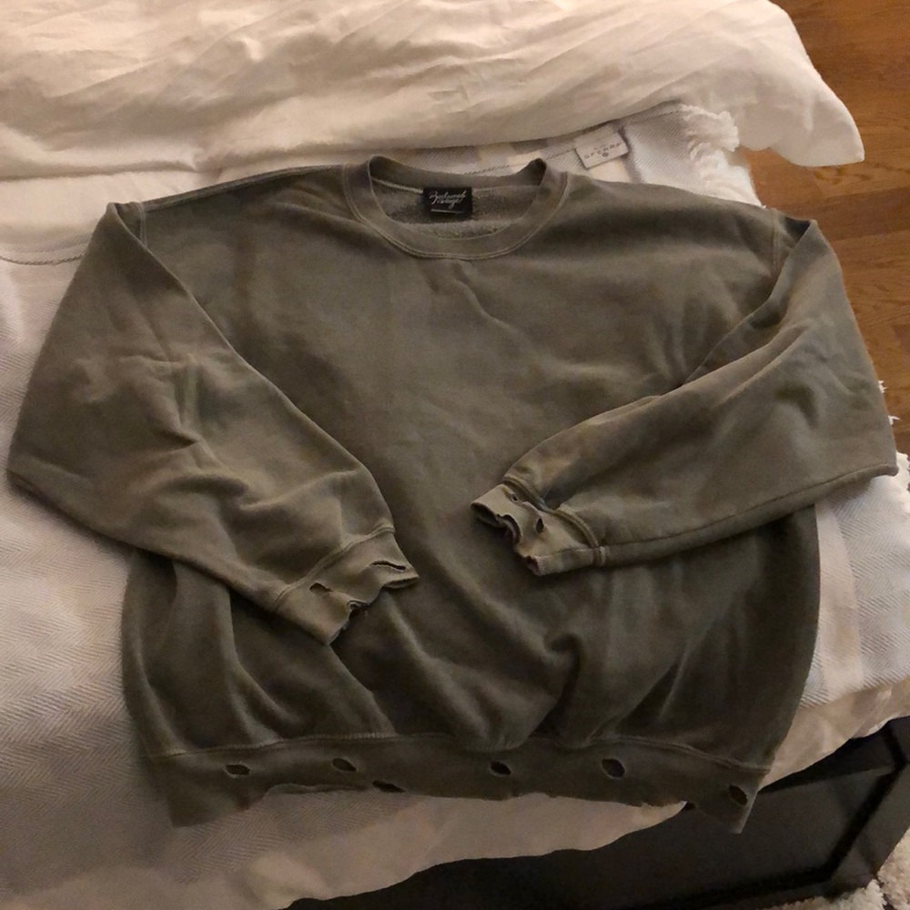 Dark green men’s oversize sweatshirt by Reclaimed Vintage